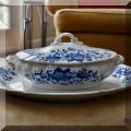 P08. Sevres porcelain serving dish with underplate. 